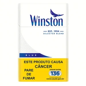 Pacote Cigarro Winston Blue C/10 - Azul