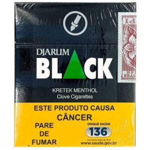 Pacote Cigarro Djarum Black Kretek Menthol C/10 - Menta